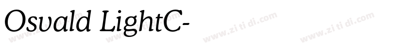 Osvald LightC字体转换